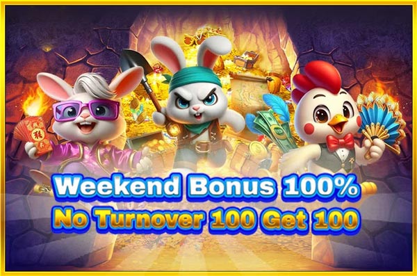 Enjoy the 100% Weekend Bonus No Turnover at Online Casinos